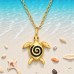 Golden Turtle - 925 Sterling Silver Necklace Without Stones A4S49672