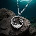 Whale, Sea Turtle And Ocean Wave - 925 Sterling Silver Necklace Without Stones A4S50059