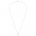 Heart - 925 Sterling Silver Necklace with stones A4S23303