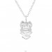 Owl - 925 Sterling Silver Necklace with stones A4S25038