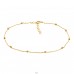 Golden Ball chain anklet - 925 Sterling Silver Anklets For Foot A4S43331