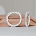 14 mm Huggies with Zirconia - 925 Sterling Silver Huggies A4S50224