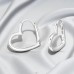 13 mm Heart - 925 Sterling Silver Huggies A4S50259