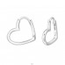 13 mm Heart - 925 Sterling Silver Huggies A4S50259