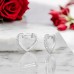 Heart with Zirconia - 925 Sterling Silver Huggies A4S49703