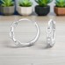 Chain Circles - 925 Sterling Silver Huggies A4S50032