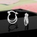 Double Banded Hoop - 925 Sterling Silver Ear Hoops A4S50111