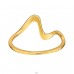 Golden Wave - 925 Sterling Silver Basic Rings A4S49744