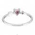 Heart And Arrow with Zircon - 925 Sterling Silver Rings With Stones A4S50180