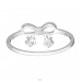 Bow with Zirconia - 925 Sterling Silver Rings With Stones A4S49899