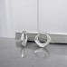 24 mm čtverec - 316L Chirurgická Nerezová Ocel Náušnice S Kloubem A4S49781
