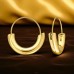 20 mm  Goldene Kreise - Chirurgischer 316L-Edelstahl Stahl-Ohrringe A4S49949