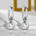 10mm-Creolen mit Baumelnder 8mm-Kugel - Chirurgischer 316L-Edelstahl Stahl-Ohrringe A4S49966