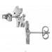 Deer - 316L Surgical Grade Stainless Steel Steel Ear Studs A4S49373