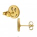 Arany smiley - 316L Sebészeti Minőségű Rozsdamentes Acél Acél Stift A4S49448