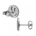 Smiley acél - 316L Sebészeti Minőségű Rozsdamentes Acél Acél Stift A4S49447