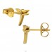 Goldene Libelle - Chirurgischer 316L-Edelstahl Stahl-Ohrstecker A4S50125