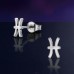 6 mm Pisces sign - 316L Surgical Grade Stainless Steel Steel Ear Studs A4S50247