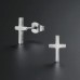 11 mm Cross - 316L Surgical Grade Stainless Steel Steel Ear Studs A4S50254