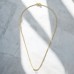  Goldene Kette 41 cm - 925Er Silber Silberketten A4S49101