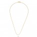  Goldene Kette 41 cm - 925Er Silber Silberketten A4S49101