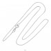 41 cm Curb - 925 Sterling Silver Silver Chains A4S23874