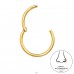 Pozłacane Koło 10mm - Tytan Titanium Nose Jewelry A4S47789