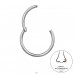 Silver Hoop 10mm - Titanium Titanium Nose Jewelry A4S47788