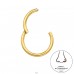 Karika 8 mm klikkes orrkarika  (18G) - Titán Titanium Nose Jewelry A4S47785