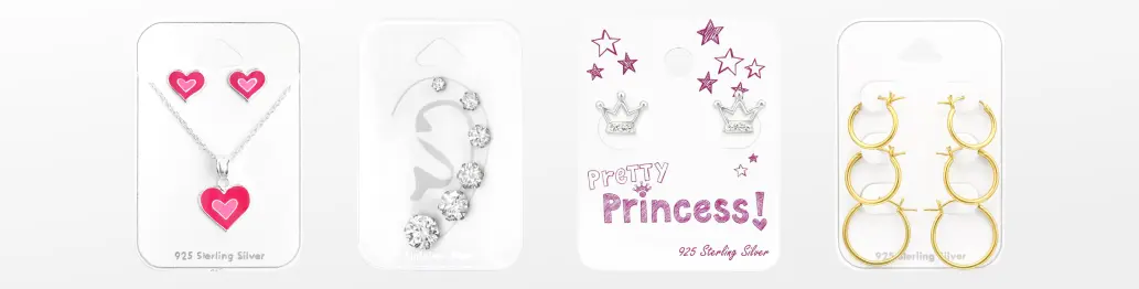 Schmuckset und Schmuck auf Karte