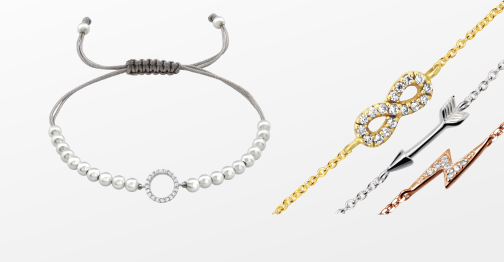 Silver bracelets & anklets