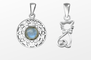 Silver pendants