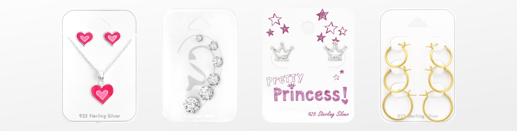 Jewellery set & jewellery on card